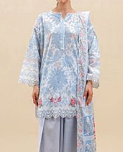 Beechtree Off White/Light Blue Lawn Suit- Pakistani Designer Lawn Suits