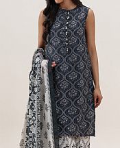 Beechtree Black/Off White Lawn Suit- Pakistani Designer Lawn Suits