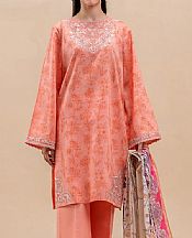 Beechtree Peachy Pink Lawn Suit- Pakistani Lawn Dress