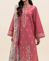Beechtree Rose Pink Lawn Suit- Pakistani Designer Lawn Suits