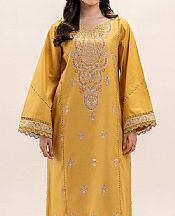 Beechtree Mustard Lawn Suit (2 pcs)- Pakistani Designer Lawn Suits