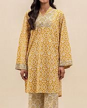 Beechtree Mustard/Off White Lawn Suit (2 pcs)- Pakistani Lawn Dress
