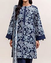 Beechtree Navy Blue Lawn Suit (2 pcs)- Pakistani Designer Lawn Suits