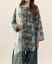 Beechtree Green Lawn Suit- Pakistani Designer Lawn Suits