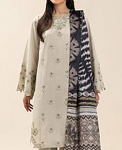 Beechtree Light Grey Lawn Suit- Pakistani Lawn Dress