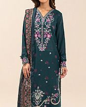 Teal Jacquard Suit