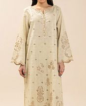 Beige Jacquard Suit (2 pcs)