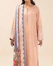 Peach Lawn Suit