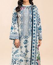 Light Grey/Blue Lawn Suit