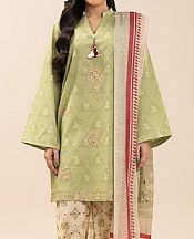 Light Olive/Ivory Lawn Suit