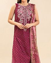 Wine Lawn Suit
