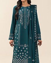 Beechtree Teal Lawn Suit- Pakistani Lawn Dress