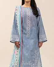 Beechtree Bluish Grey Lawn Suit- Pakistani Lawn Dress