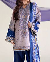 Bin Ilyas Lilac/Blue Lawn Suit- Pakistani Lawn Dress