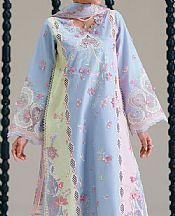 Bin Ilyas Baby Blue Lawn Suit- Pakistani Designer Lawn Suits