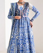 Bin Ilyas Blue Lawn Suit- Pakistani Designer Lawn Suits