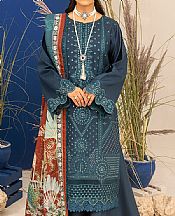 Bin Ilyas Navy Blue Dobbi Suit- Pakistani Winter Clothing