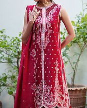 Bin Ilyas Red Lawn Suit- Pakistani Lawn Dress