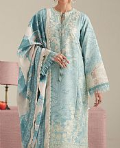 Bin Ilyas Turquoise Lawn Suit- Pakistani Lawn Dress