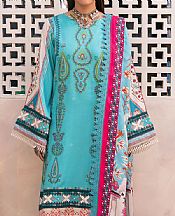 Bin Ilyas Turquoise Kotrai Suit- Pakistani Winter Dress