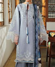 Bin Ilyas Cadet Blue Lawn Suit- Pakistani Designer Lawn Suits