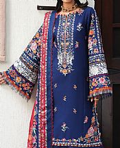 Bin Ilyas Blue Lawn Suit- Pakistani Lawn Dress