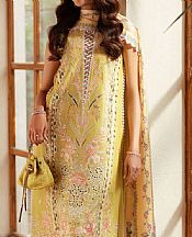 Bin Ilyas Yellow Lawn Suit- Pakistani Lawn Dress