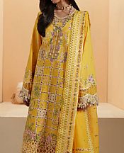 Bin Ilyas Yellow Lawn Suit- Pakistani Lawn Dress