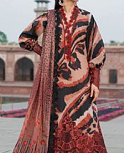 Bin Ilyas Brown/Black Lawn Suit- Pakistani Designer Lawn Suits