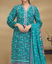 Light Turquoise/Teal Khaddar Suit- Pakistani Winter Dress