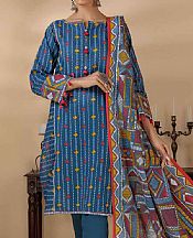 Teal Blue Khaddar Suit- Pakistani Winter Clothing