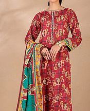 Red Khaddar Suit- Pakistani Winter Clothing
