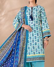 Light Turquoise Khaddar Suit- Pakistani Winter Dress