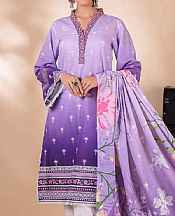 Lilac/Indigo Khaddar Suit- Pakistani Winter Dress