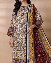 Off-white/Black Khaddar Suit- Pakistani Winter Dress