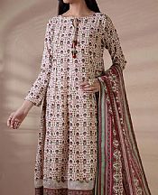 Ivory Khaddar Suit (2 Pcs)- Pakistani Winter Dress