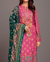 Bonanza Dark Pink Lawn Suit- Pakistani Designer Lawn Suits
