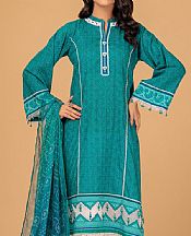 Bonanza Teal Lawn Suit- Pakistani Designer Lawn Suits
