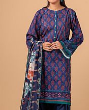 Bonanza Blue Lawn Suit- Pakistani Lawn Dress