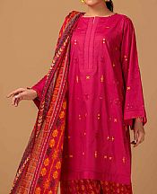Bonanza Hot Pink Lawn Suit- Pakistani Designer Lawn Suits