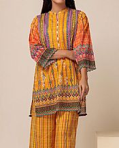 Bonanza Orange Lawn Suit (2 pcs)- Pakistani Lawn Dress