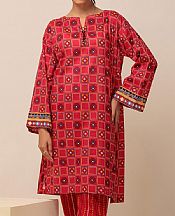 Bonanza Red Lawn Suit (2 pcs)- Pakistani Designer Lawn Suits