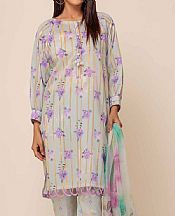 Bonanza Pastel Grey Lawn Suit- Pakistani Lawn Dress