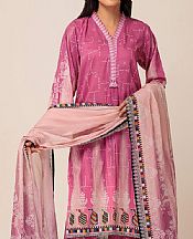 Bonanza Dark Pink Lawn Suit- Pakistani Lawn Dress