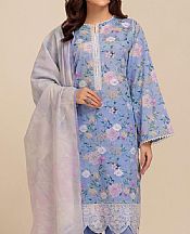 Bonanza Cornflower Blue Lawn Suit (2 pcs)- Pakistani Lawn Dress