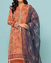 Bonanza Dark Peach Lawn Suit- Pakistani Lawn Dress
