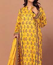Bonanza Mustard Lawn Suit- Pakistani Lawn Dress