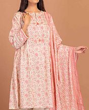 Bonanza Off White/Pink Lawn Suit- Pakistani Designer Lawn Suits