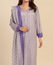 Bonanza Grey/Purple Lawn Suit- Pakistani Lawn Dress