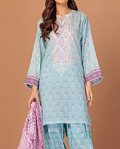 Bonanza Sky Blue Lawn Suit- Pakistani Lawn Dress